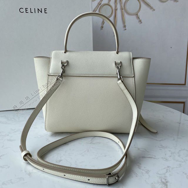 Celine女包 賽琳經典款中號女包 Celine belt bag 掌紋牛皮鯰魚包 189153  slyd2200